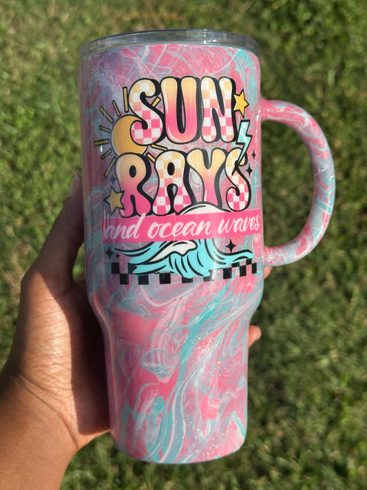 Sun Rays & Ocean waves 30oz