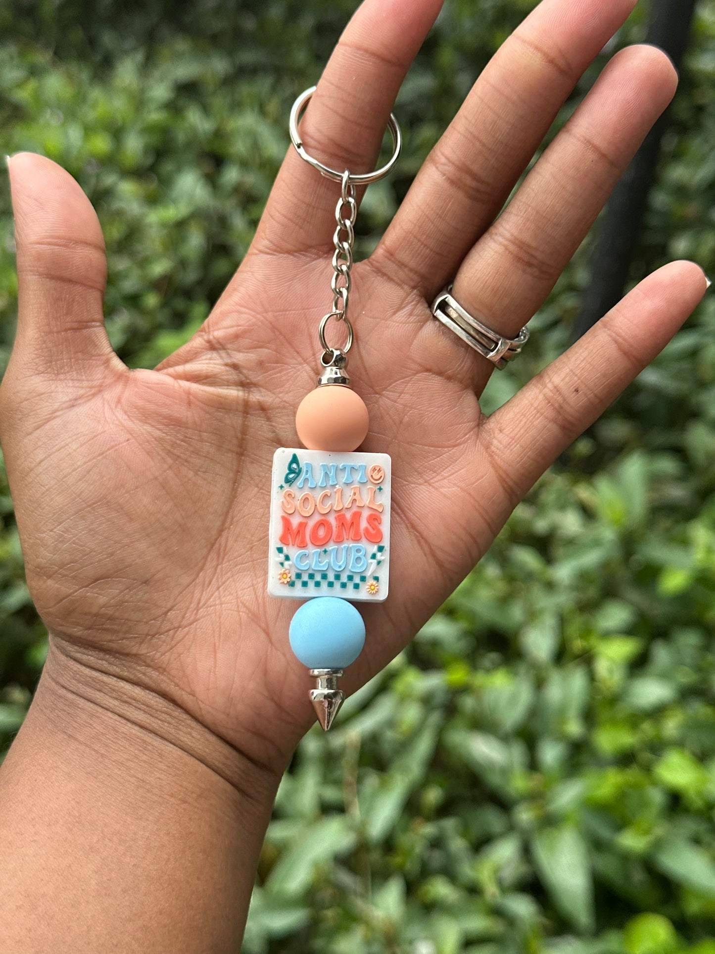 Antisocial Mom Keychain