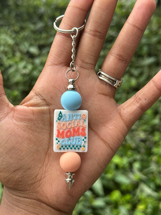 Antisocial Mom Keychain